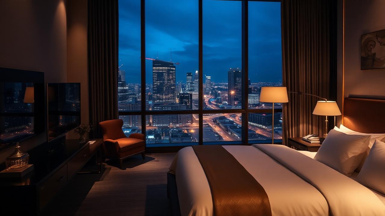 Luxury hotel suite